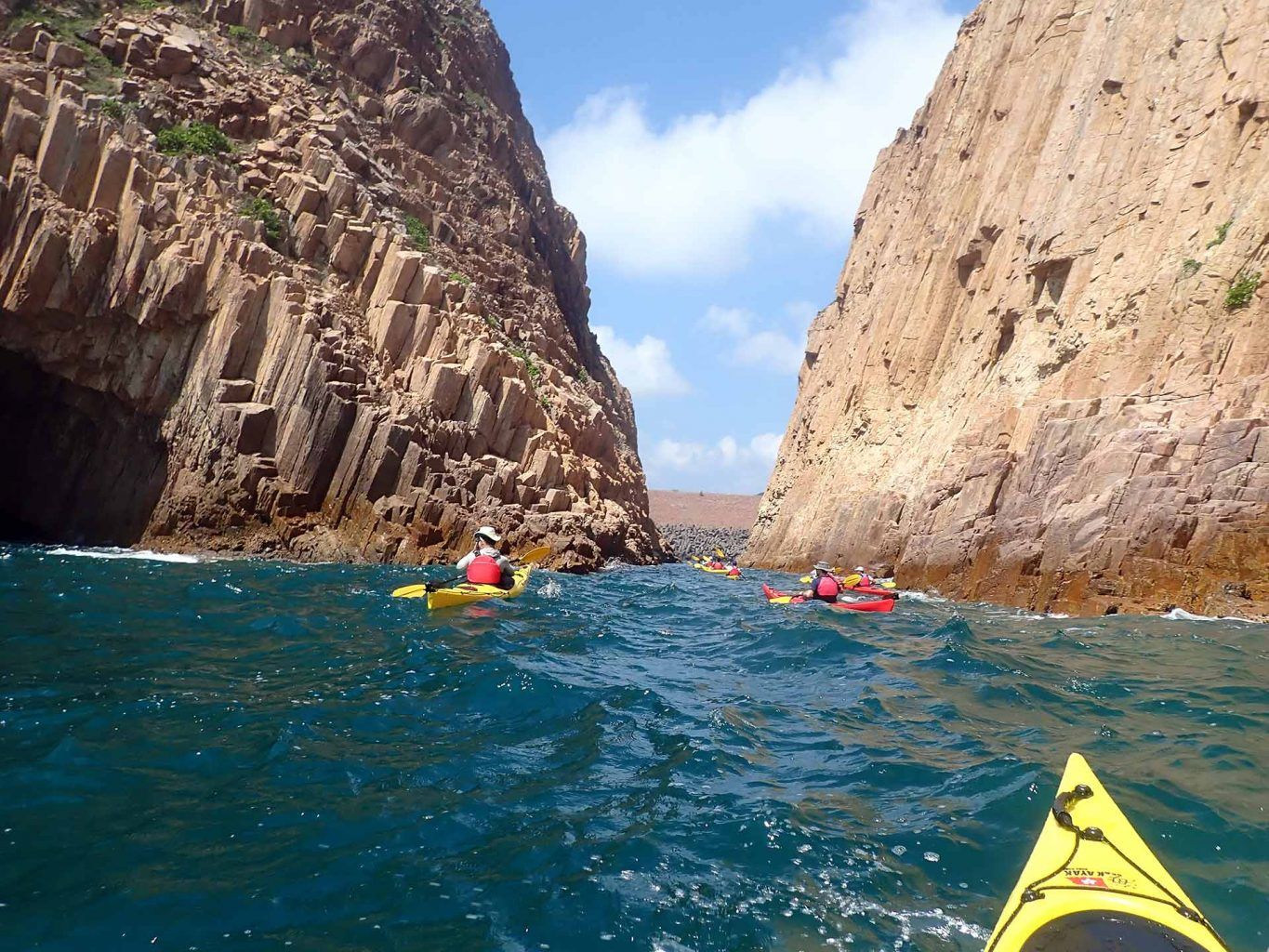 towering cliffs of the Unesco Global geopark Hong Kong
