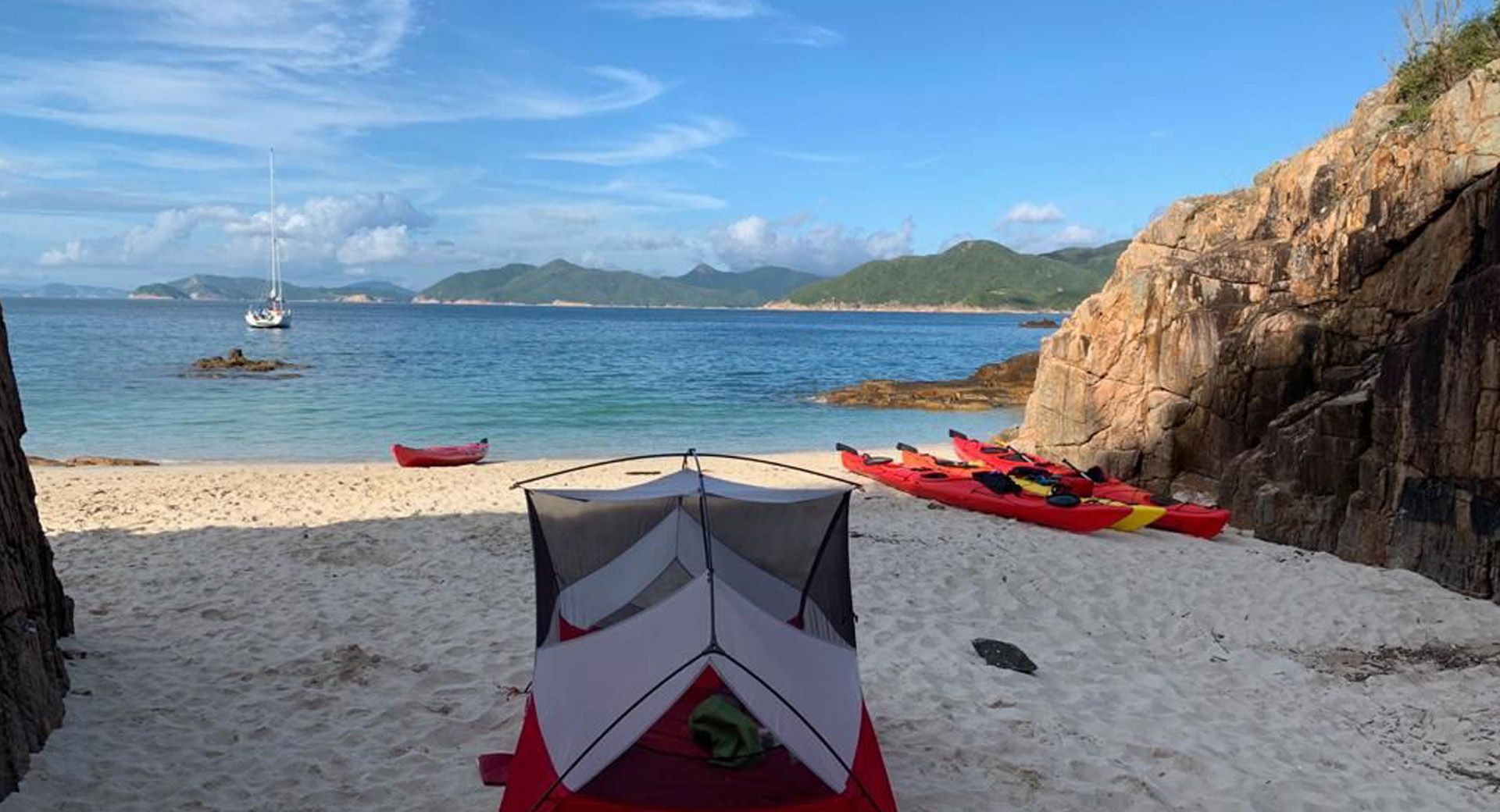 billionaires beach campsite